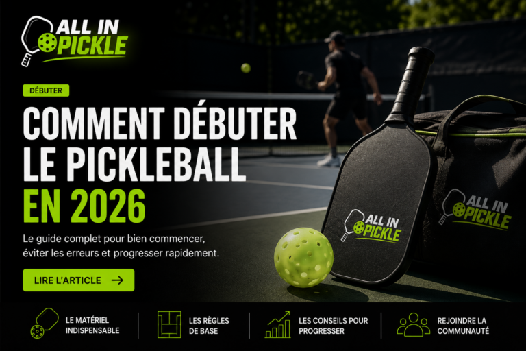 Comment débuter le pickleball en 2026 avec All In Pickle