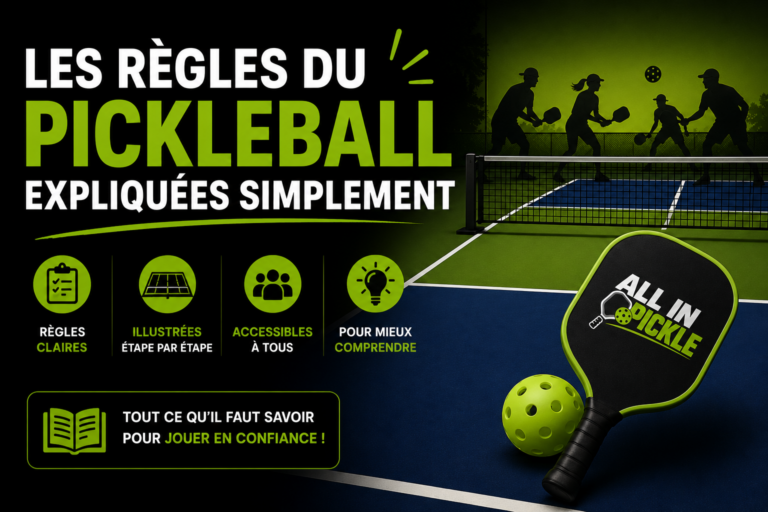 LES RÈGLES DU PICKLEBALL EXPLIQUÉES SIMPLEMENT