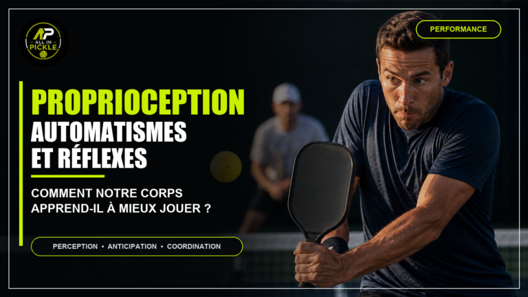 Proprioception, automatismes et réflexes : comment notre corps apprend-il à mieux jouer au pickleball ?